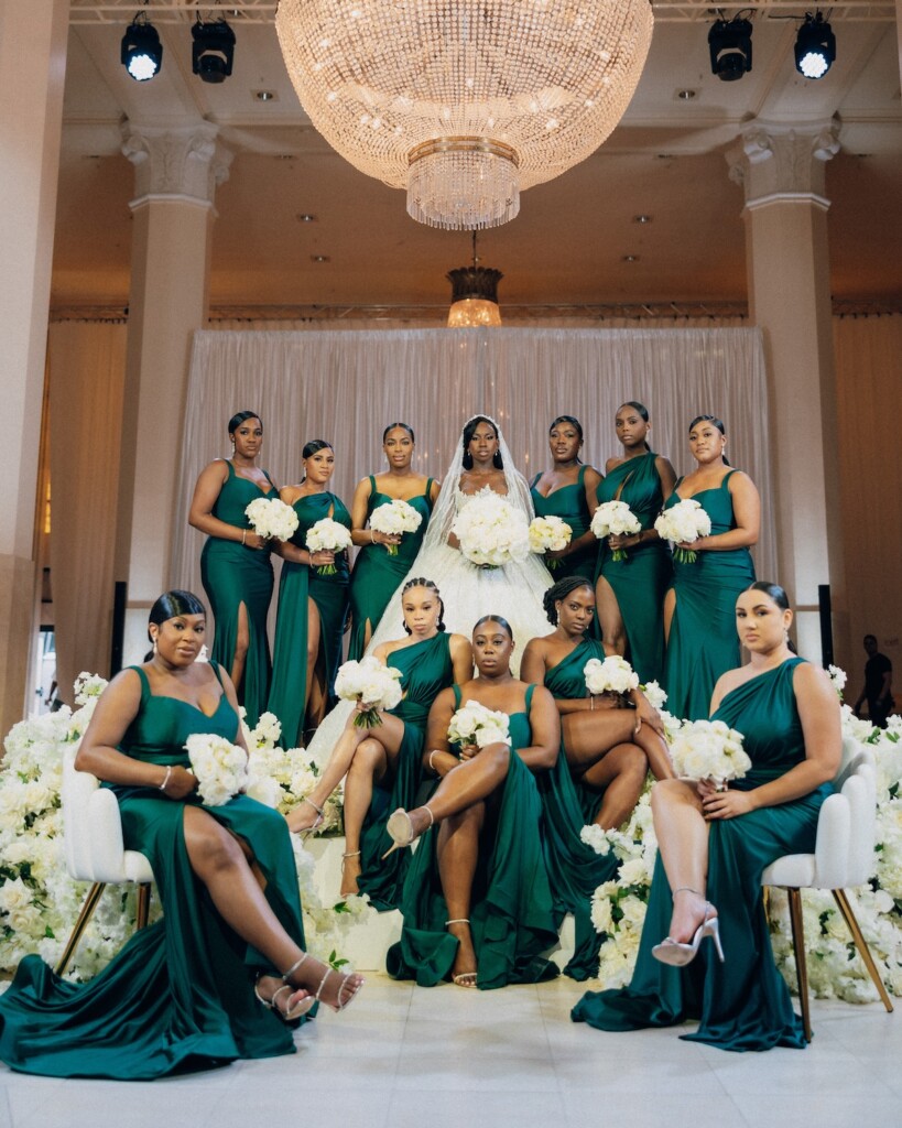 Jodi & Obi tied the knot in a romantic ballroom wedding in Atlanta, Georgia, with lush florals and traditions honoring their Nigerian culture.