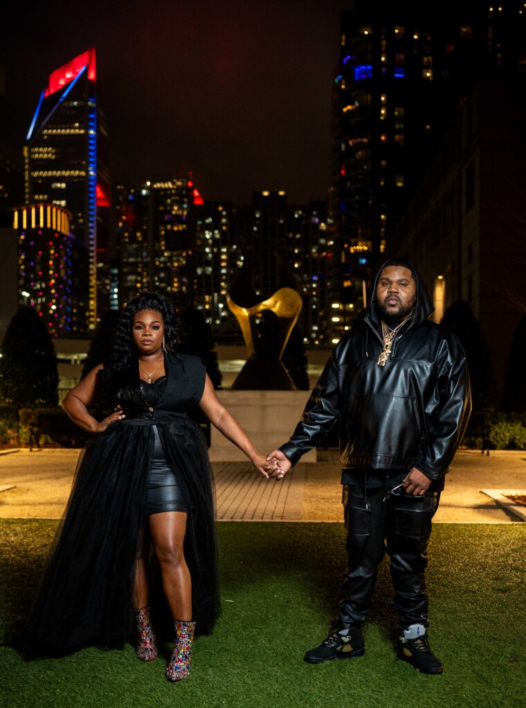 Linda L.K. Stokes “Kat” and Quinton T. Ross “Q” royal engagement session at the Grand Bohemian Hotel showcased their styles and personalities.