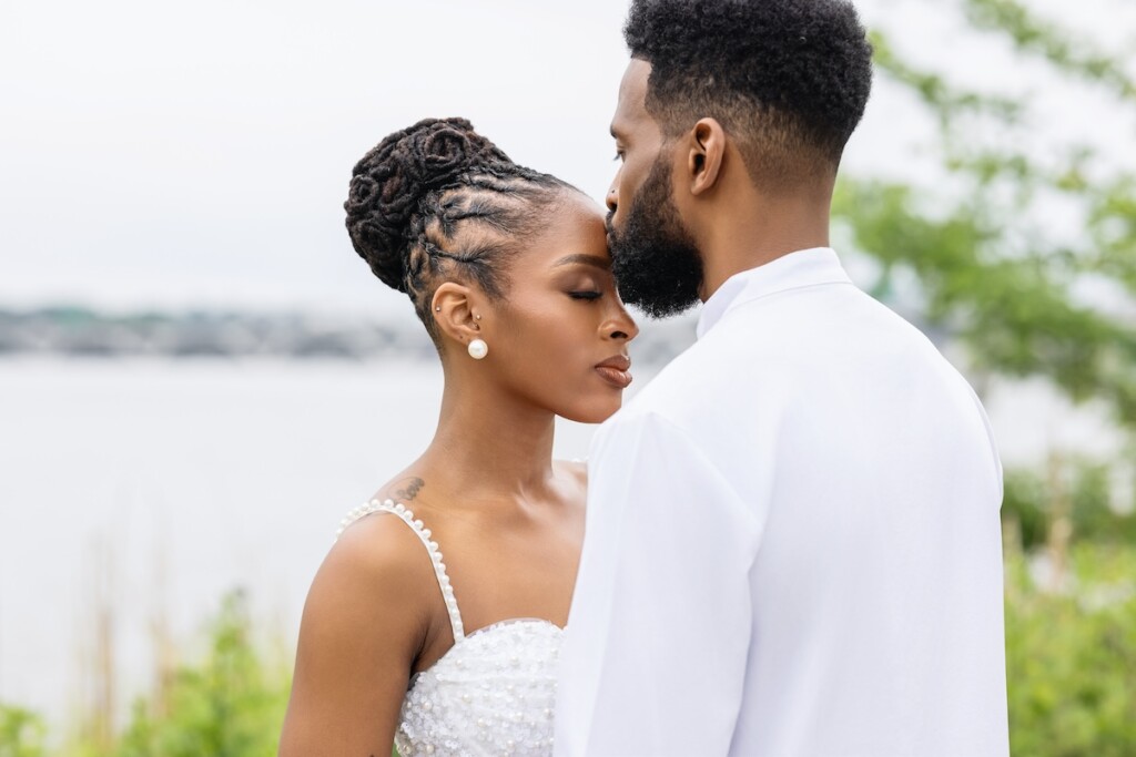 Brianna and Charles hit the town in style for their "Queen and Slim" themed engagement session in Old Town Alexandria, Virginia.