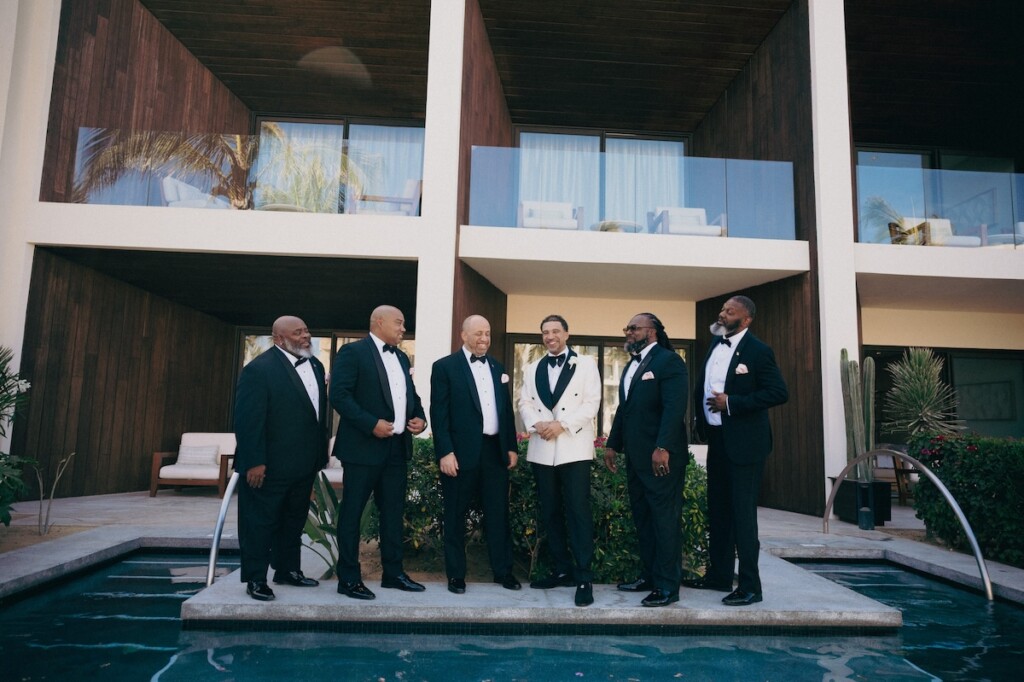 Featured in Issue 32, Tricia and Siwatu's wedding was an ethereal and luxurious celebration of love and family at the Nobu Hotel in Cabo San Lucas, Mexico.