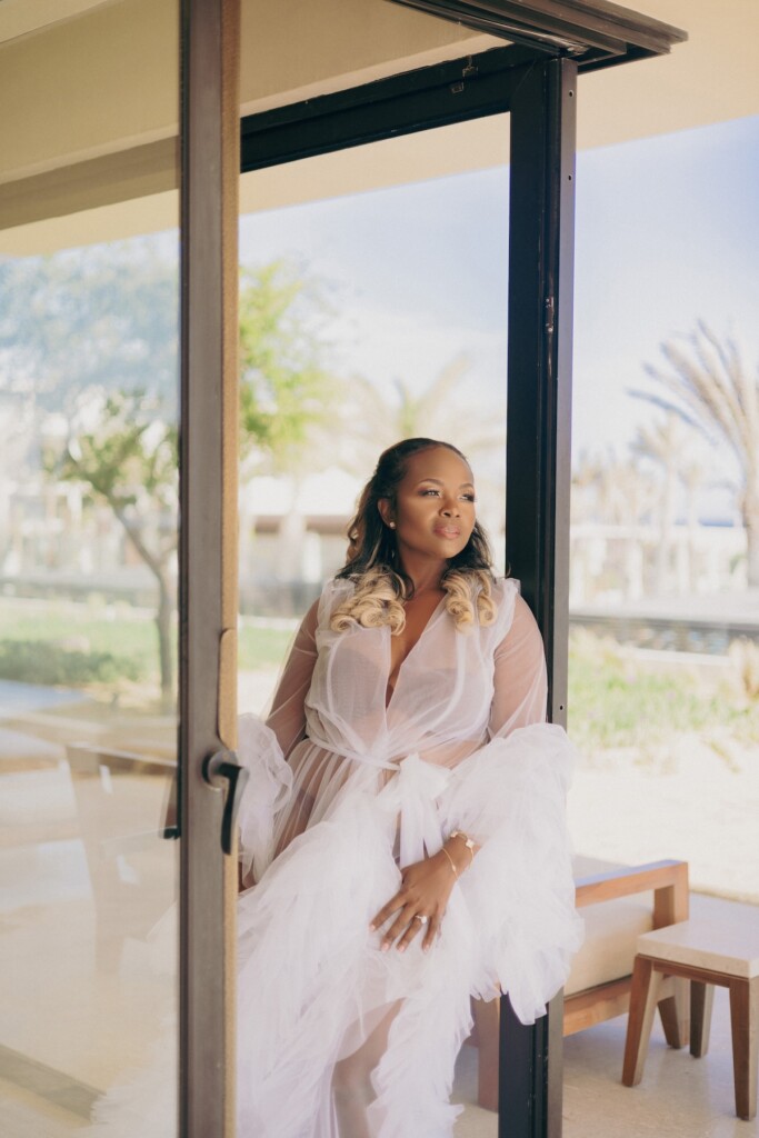 Featured in Issue 32, Tricia and Siwatu's wedding was an ethereal and luxurious celebration of love and family at the Nobu Hotel in Cabo San Lucas, Mexico.