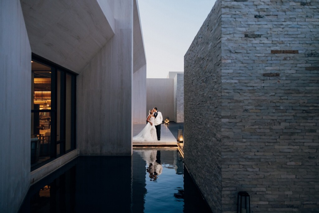 Featured in Issue 32, Tricia and Siwatu's wedding was an ethereal and luxurious celebration of love and family at the Nobu Hotel in Cabo San Lucas, Mexico.