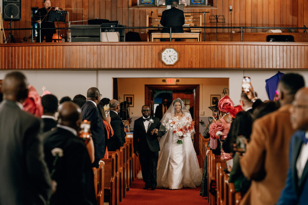 This Nigerian wedding was a colorful and heartfelt celebration where the couple honored their heritage and went the extra mile for their special guests. 