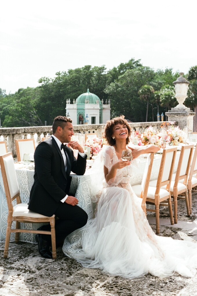 This whimsical wedding-styled shoot at the Tea House and Vizcaya Museum and Gardens in Miami, Florida was featured in Issue 32!