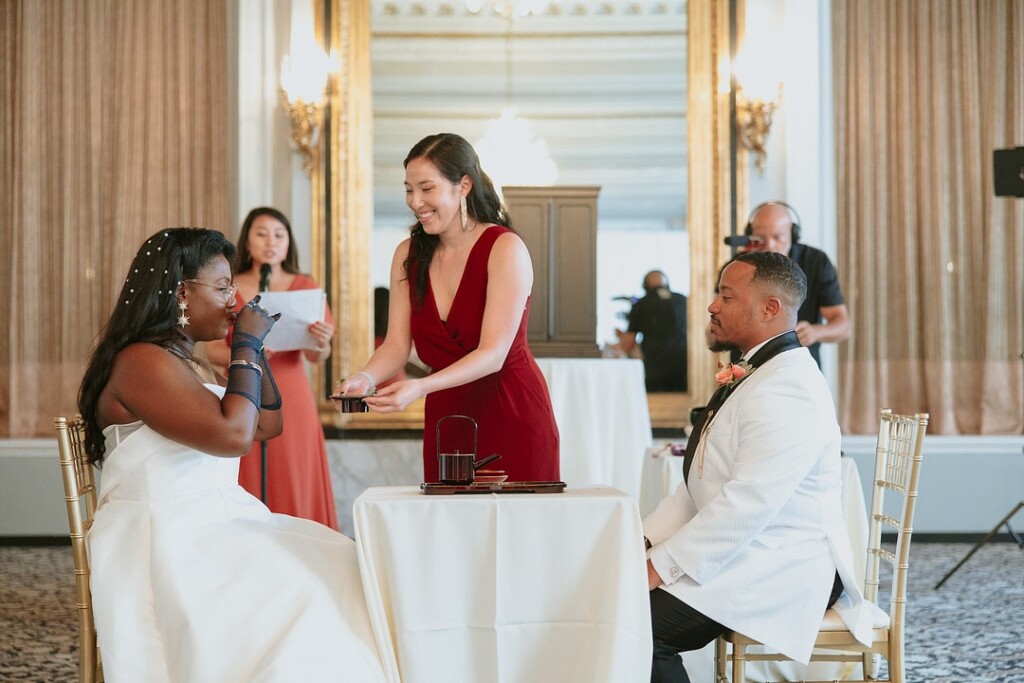 Khalida and Rah'mad's journey down the aisle began through their shared Buddhist organization, the Soka Gakkai International, back in 2017. 