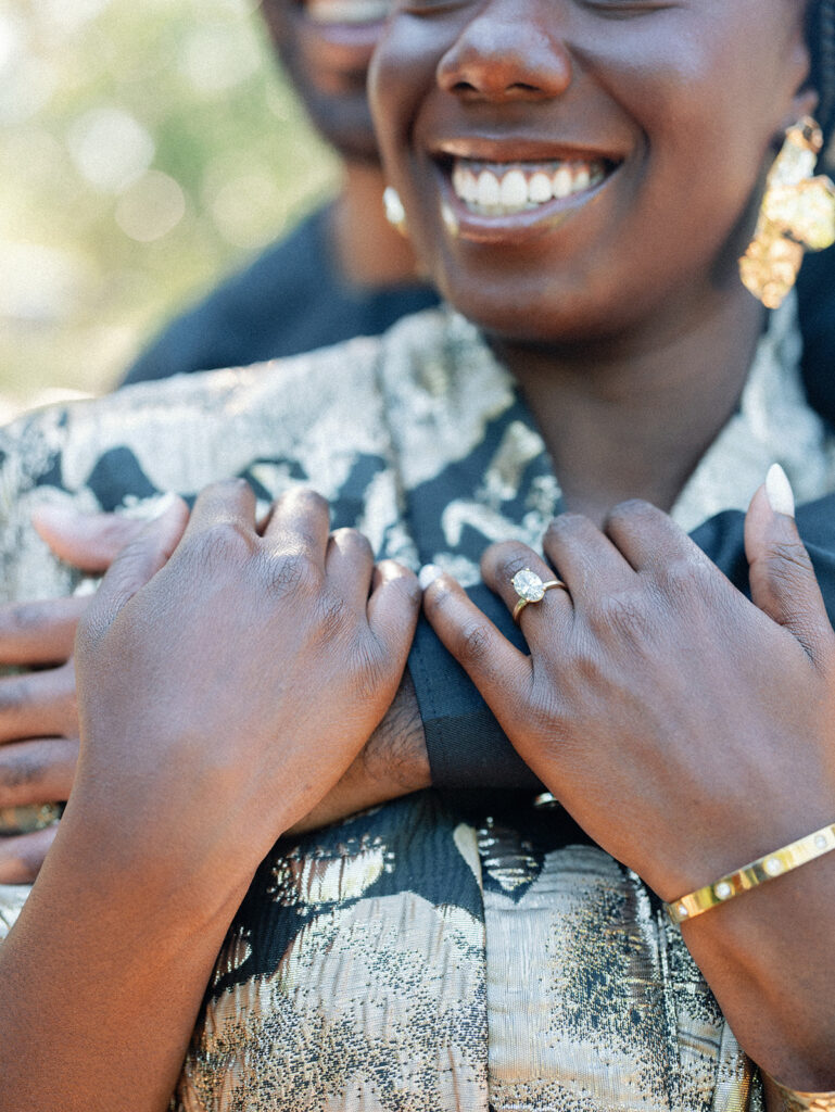 Photographer Esther Makau captured this relaxed and romantic outdoor engagement shoot which featured the gorgeous Laguna Gloria.