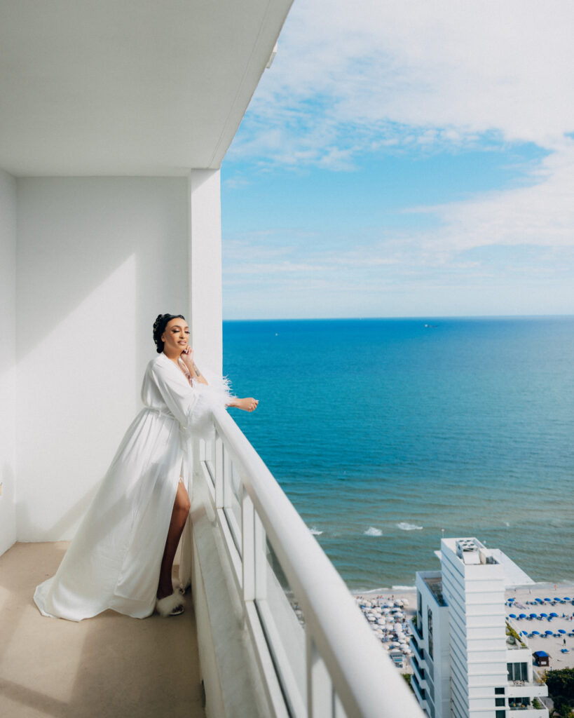 Captured by Coterie member, REEM Photography, this modern Miami wedding had the prettiest copper-hued florals and pretty personalized touches.