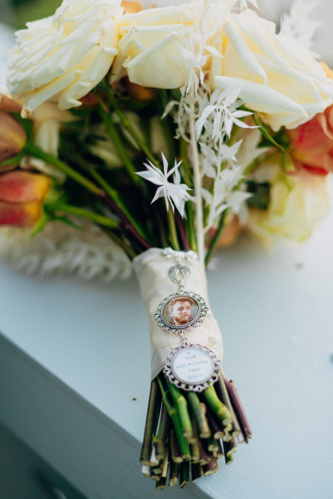 Captured by Coterie member, REEM Photography, this modern Miami wedding had the prettiest copper-hued florals and pretty personalized touches.