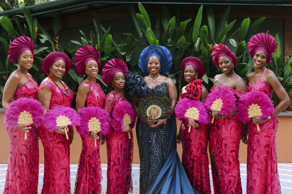 Opulent tropical florals mixed with a beautiful ocean-side estate made this destination wedding in Costa Rica a dream come true!