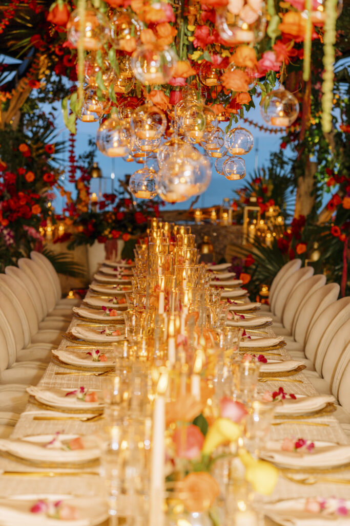 Opulent tropical florals mixed with a beautiful ocean-side estate made this destination wedding in Costa Rica a dream come true!