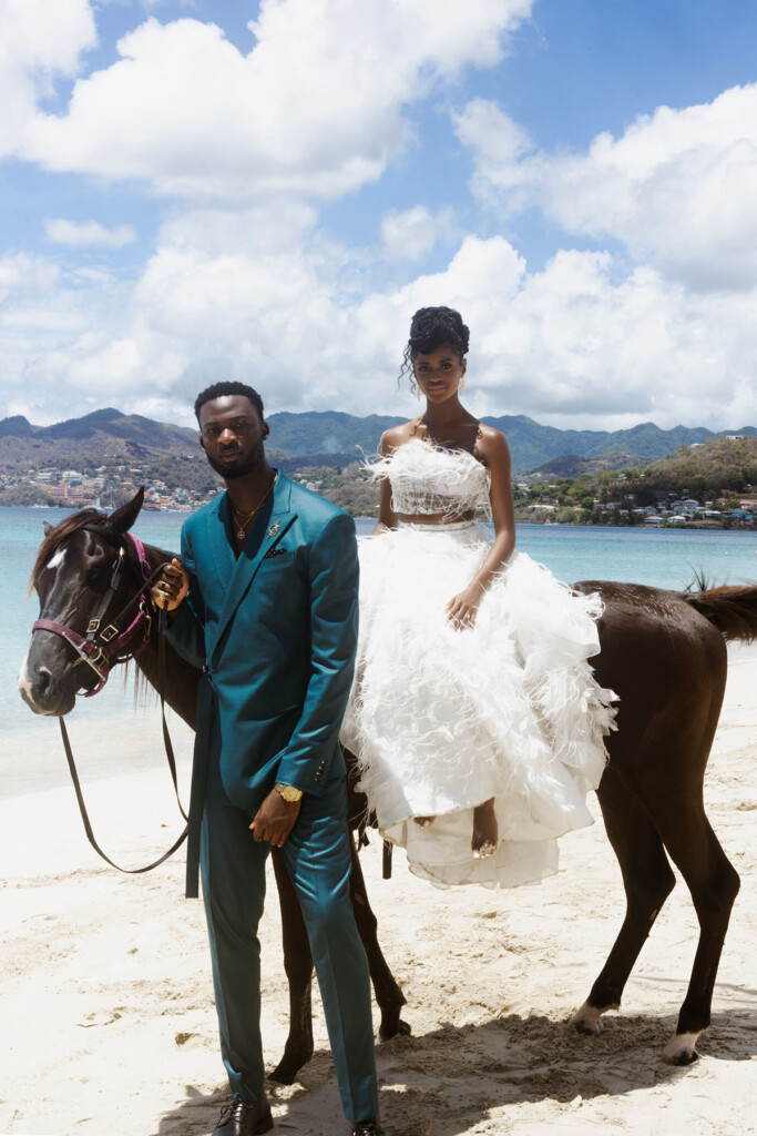 MunaLuchi Bride's issue 32 cover couple, Charity Lawson & Dotun Olubeko (from Season 20 of ABC’s hit TV show, The Bachelorette), celebrate one year of love!  