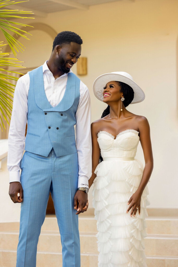 MunaLuchi Bride's issue 32 cover couple, Charity Lawson & Dotun Olubeko (from Season 20 of ABC’s hit TV show, The Bachelorette), celebrate one year of love!  