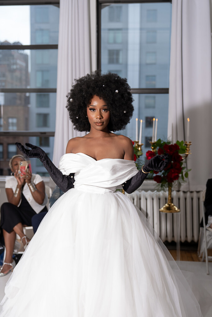 On September 7th, 2024, Muna Coterie designer Dani Simone Couture showcased her latest gown designs in "Love Story" at New York Fashion Week.