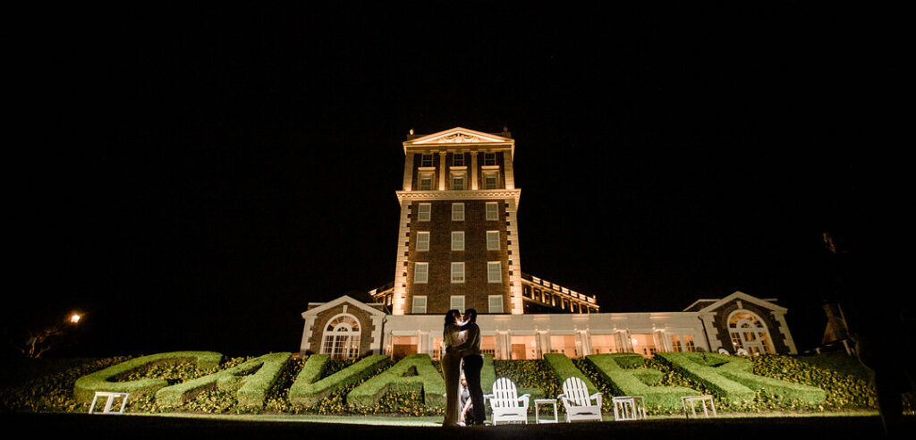 This romantic outdoor garden wedding in Virginia at the Cavalier Hotel and Resort had gorgeous classic details and the sweetest fur baby.