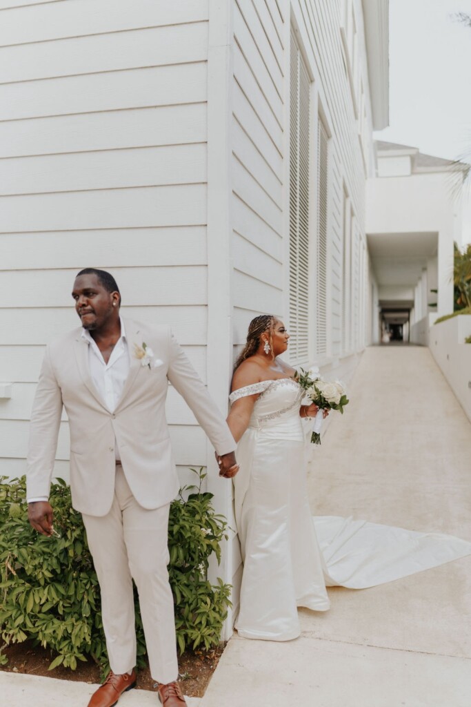 Bohemian glam destination wedding at Excellence Oyster Bay, Jamaica, was filled with heartfelt moments and beautiful Caribbean backdrops.