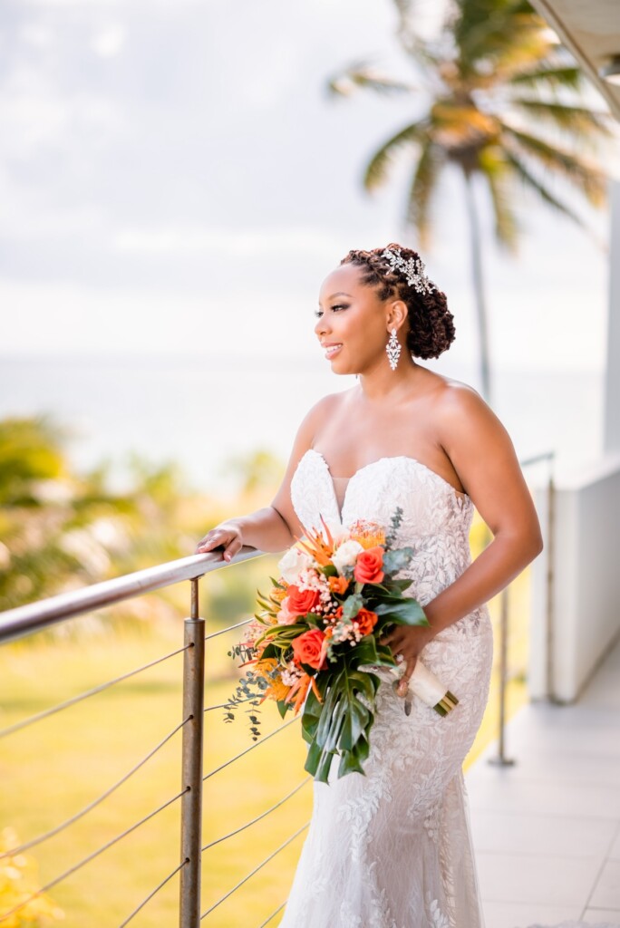 Kerron Duncan and Dr. Malika Grayson tied the knot in a beautiful destination wedding at Pigeon Point Heritage Park, Tobago.