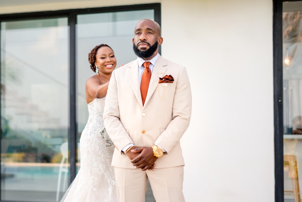 Kerron Duncan and Dr. Malika Grayson tied the knot in a beautiful destination wedding at Pigeon Point Heritage Park, Tobago.