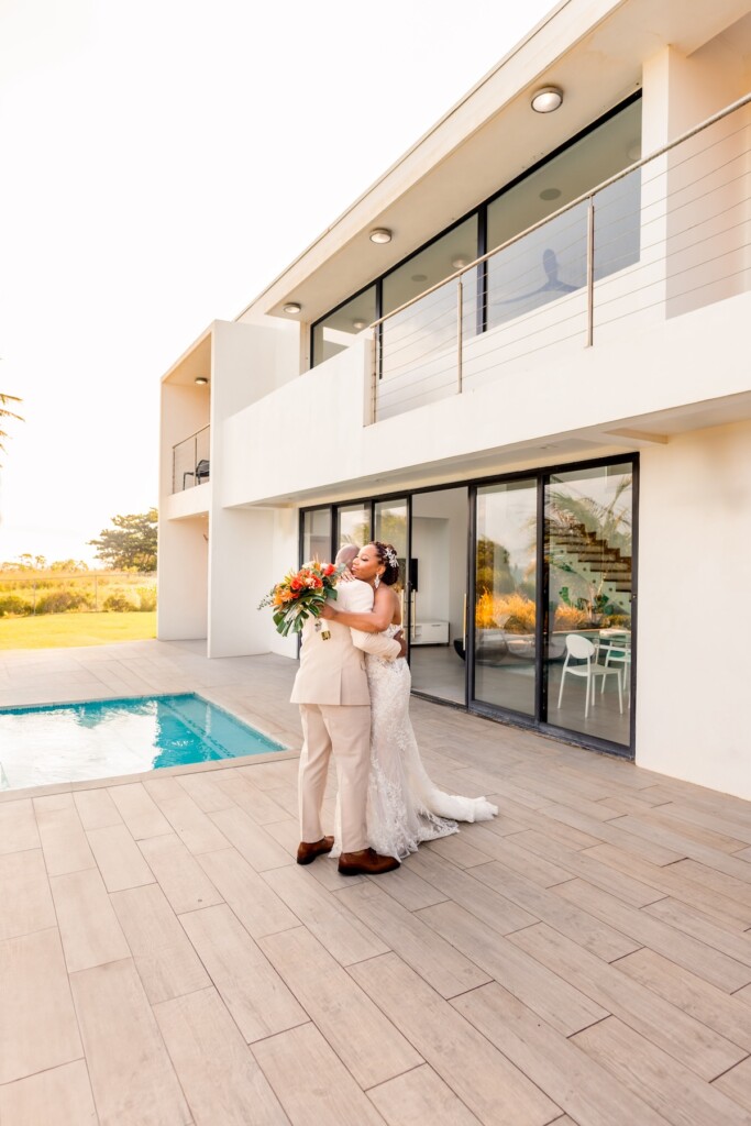 Kerron Duncan and Dr. Malika Grayson tied the knot in a beautiful destination wedding at Pigeon Point Heritage Park, Tobago.