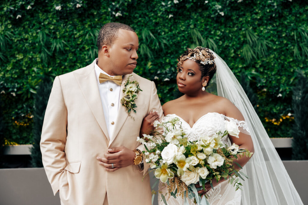 Surrounded by love and community, social justice activists, Briana and Denzel, tied the knot at their early spring wedding in Nashville!