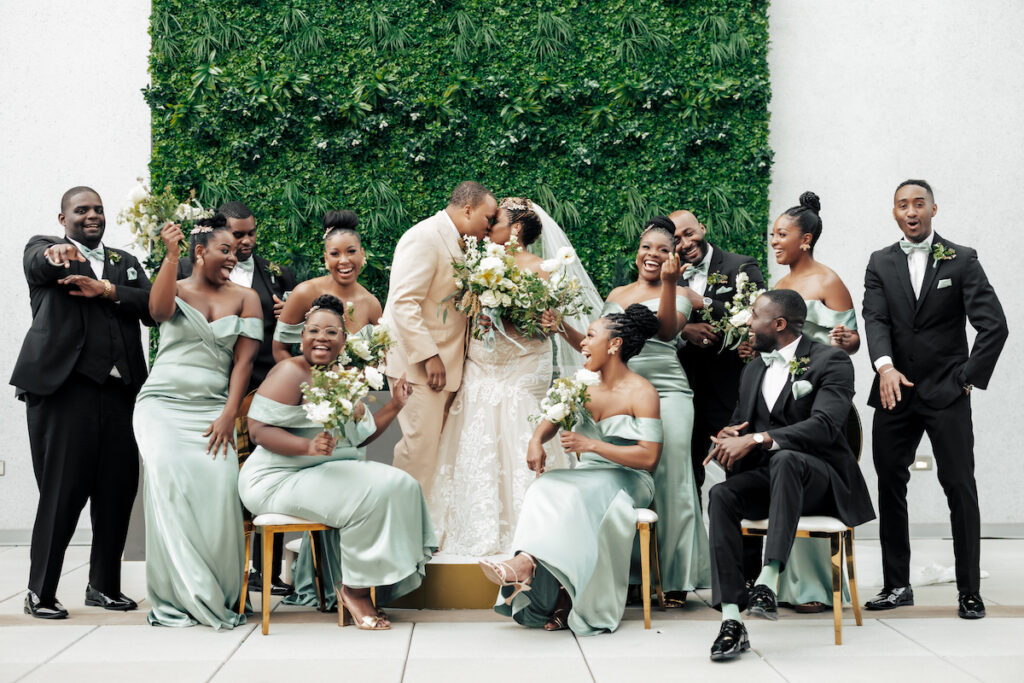 Surrounded by love and community, social justice activists, Briana and Denzel, tied the knot at their early spring wedding in Nashville!