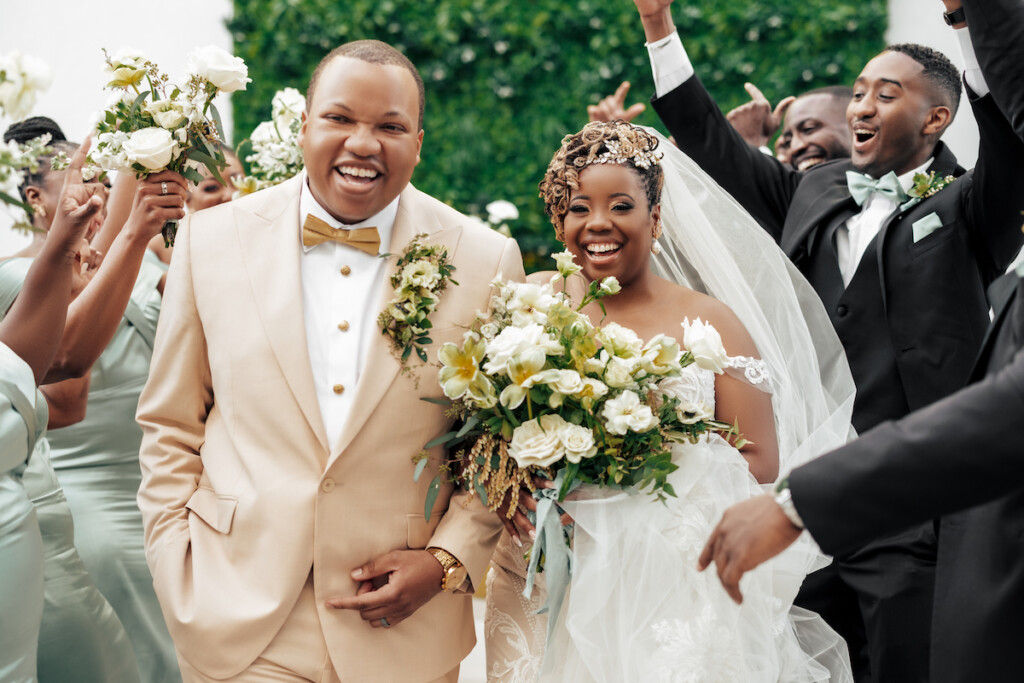 Surrounded by love and community, social justice activists, Briana and Denzel, tied the knot at their early spring wedding in Nashville!