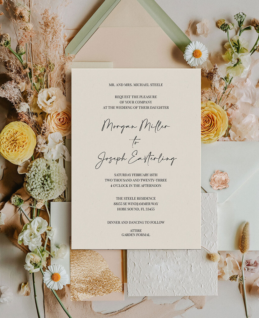 Family-owned company Leslie Store is crafting elegant and timeless wedding stationery sets that capture the essence of your unique love story.