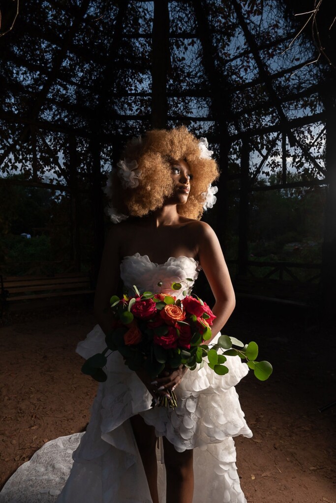 Dani Simone Couture presents an Enchanted Garden-styled shoot with timeless wedding gowns and a custom tablescape by Events by Lulu.