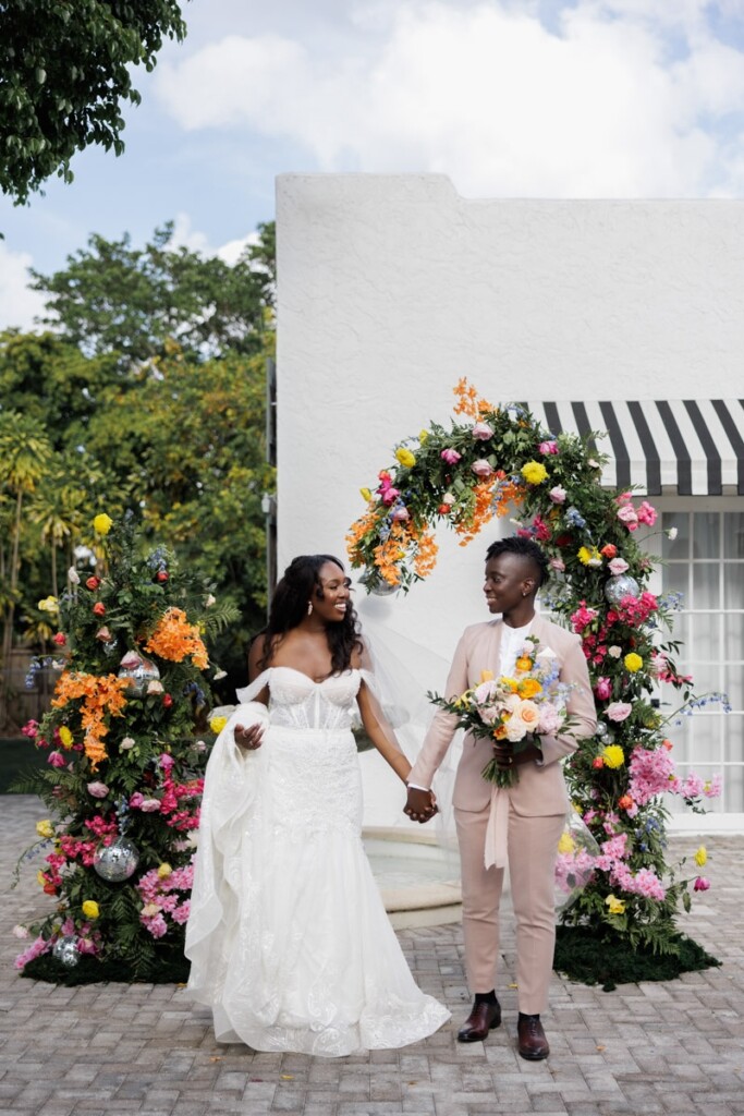 Tomi & Derin (who first met at a book club) hosted a two-day destination wedding at The Rich Hippies House in West Palm Beach.