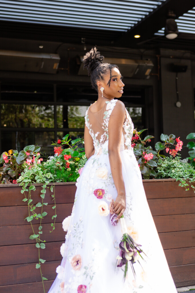 Muna Coterie gown designer Lee Jerome by Whitney Stephenson (owner of Mahogany Brown Bridal) debuted her latest Bridgerton Collection in a classic-meets-modern photoshoot showcasing the essence of "Elegance Unveiled."