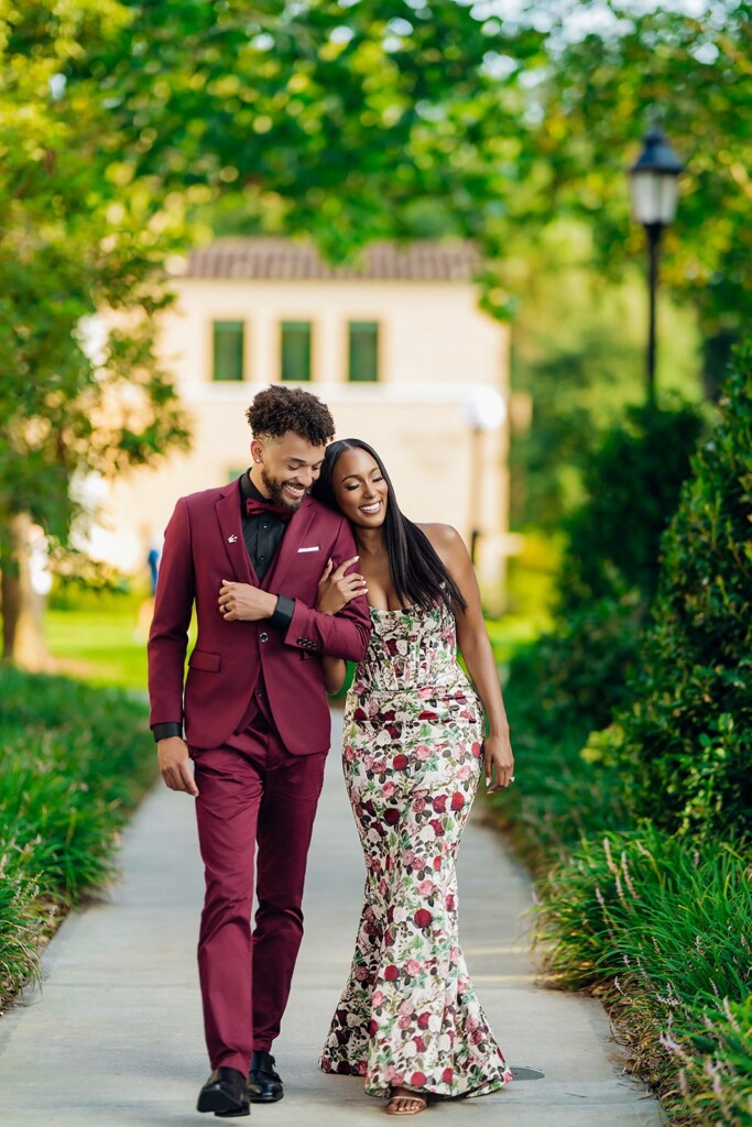 Maxwell Pearce & Jasmine Styles had their romantic Spanish Mediterranean-inspired engagement session at Rollins College in Orlando, Florida.