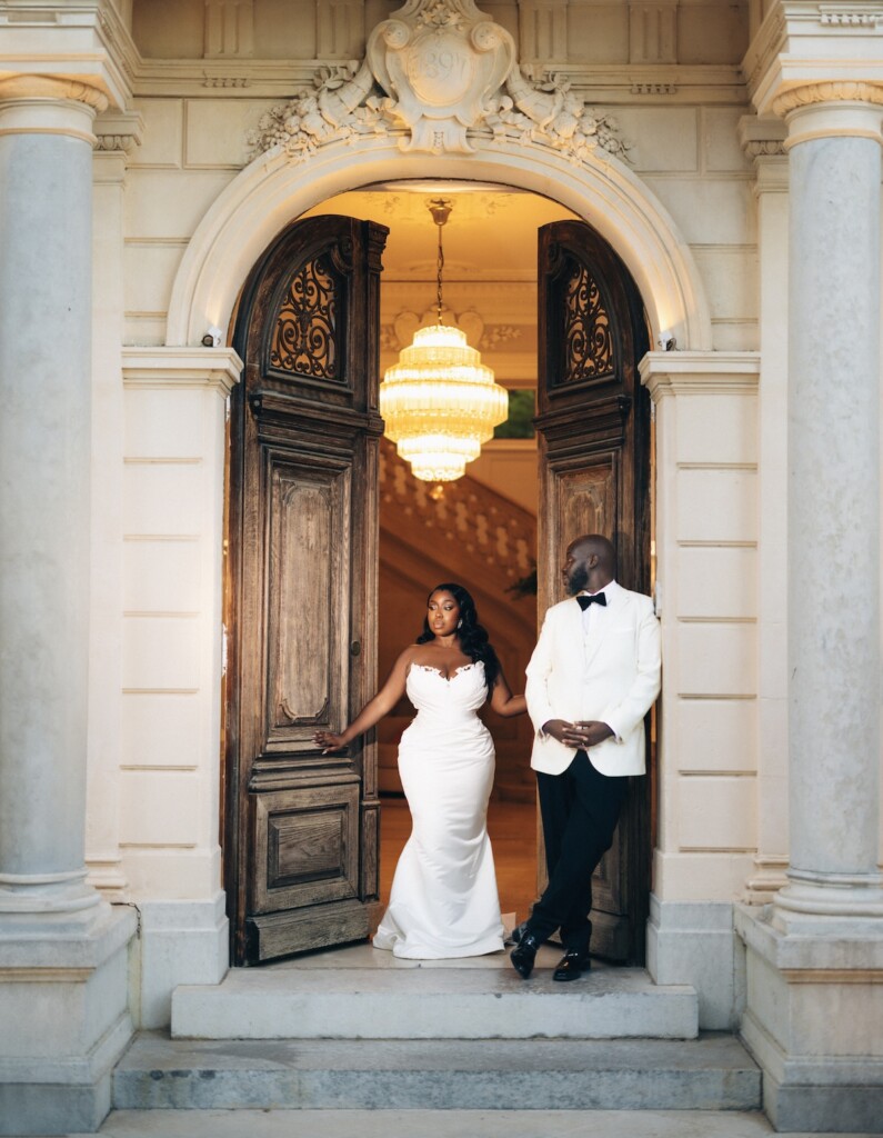 Ebony and Tony's 2-day nuptials, including a white wedding and traditional Ghanaian wedding, came to life in the South of France.