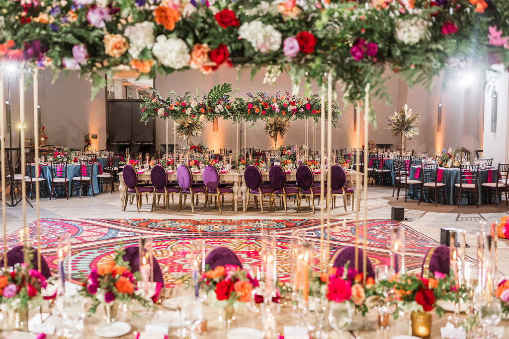 Ayana and Demonté spiced things up with unique decor and couture fashion at their vibrant and modern Moroccan inspired wedding!