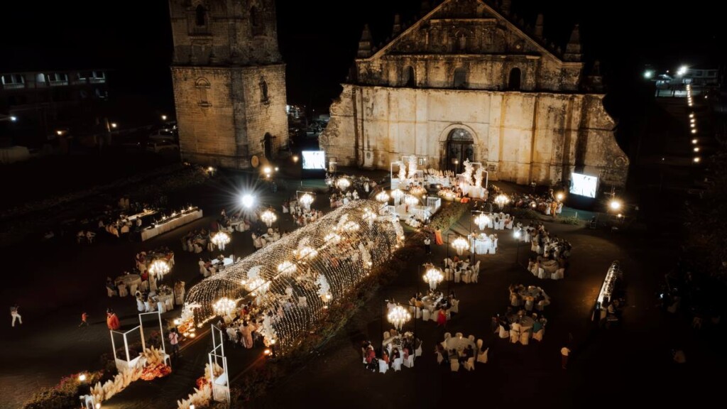 After starting their relationship in secret over a decade ago, Marck and Lovely celebrated their union with an elegant garden wedding at the stunning San Agustin Church, a UNESCO World Heritage Site in the Philippines. 