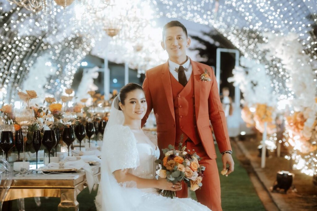 After starting their relationship in secret over a decade ago, Marck and Lovely celebrated their union with an elegant garden wedding at the stunning San Agustin Church, a UNESCO World Heritage Site in the Philippines. 