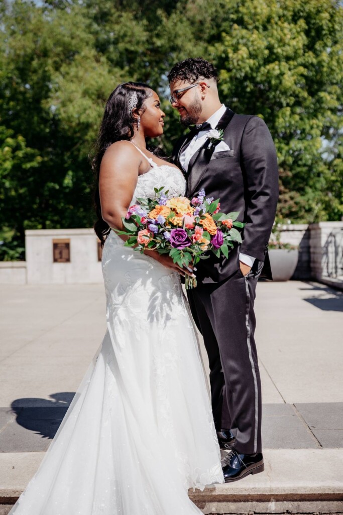 After forming an instant connection seven years ago, Francesca and Patrick tied the knot in a dreamy summer wedding in Ontario.