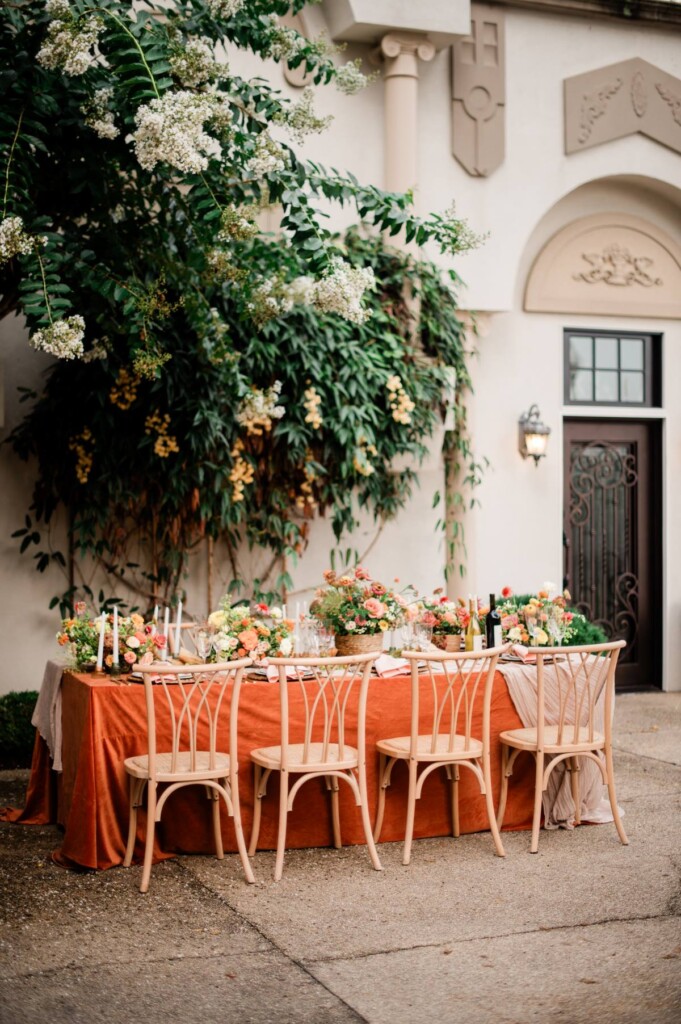 Heather Benge of Styled Shoots Across America created a timeless, elegant wedding editorial on the grounds of Morais Vineyard in Virginia.