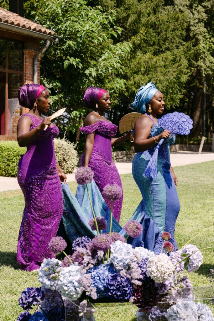 Ebony and Tony's 2-day nuptials, including a white wedding and traditional Ghanaian wedding, came to life in the South of France.