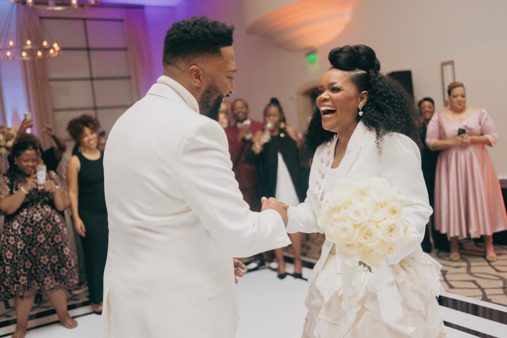 Yvette Nicole Brown and Actor Anthony Davis reflect on their wedding and inspiring love story as MunaLuchi Bride's issue 33 cover couple!