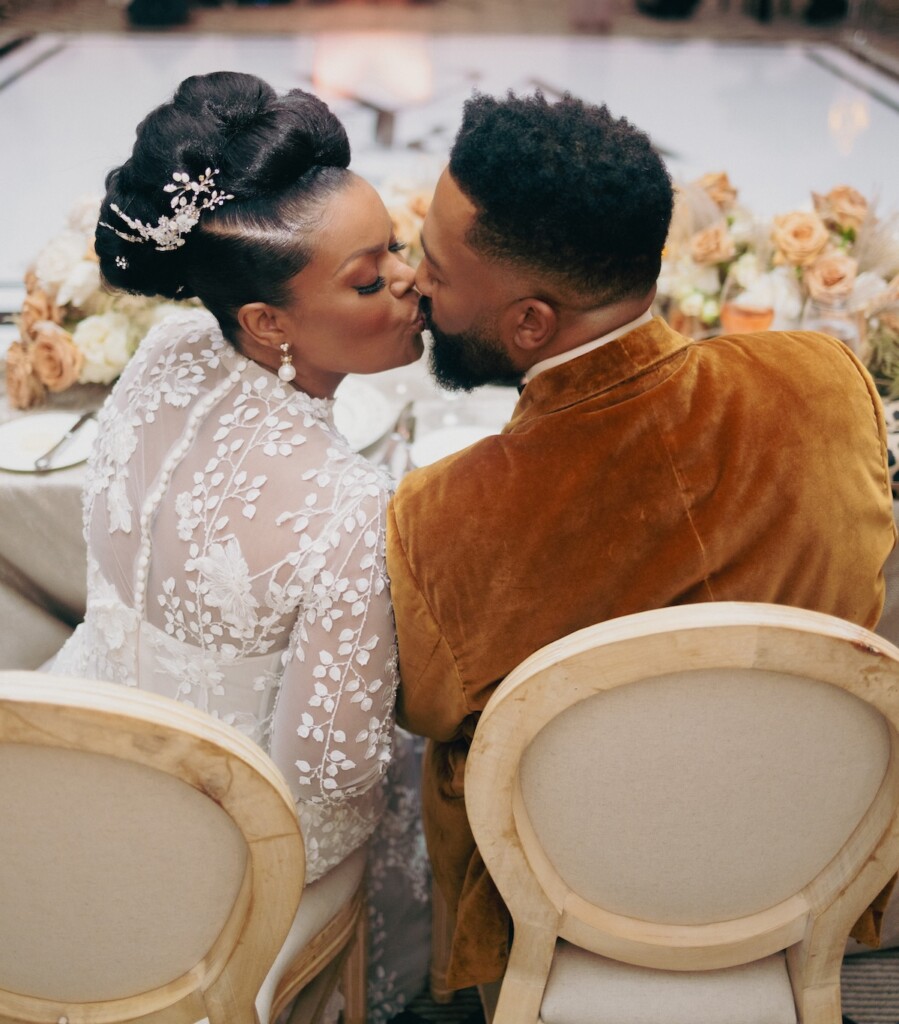 Yvette Nicole Brown and Actor Anthony Davis reflect on their wedding and inspiring love story as MunaLuchi Bride's issue 33 cover couple!