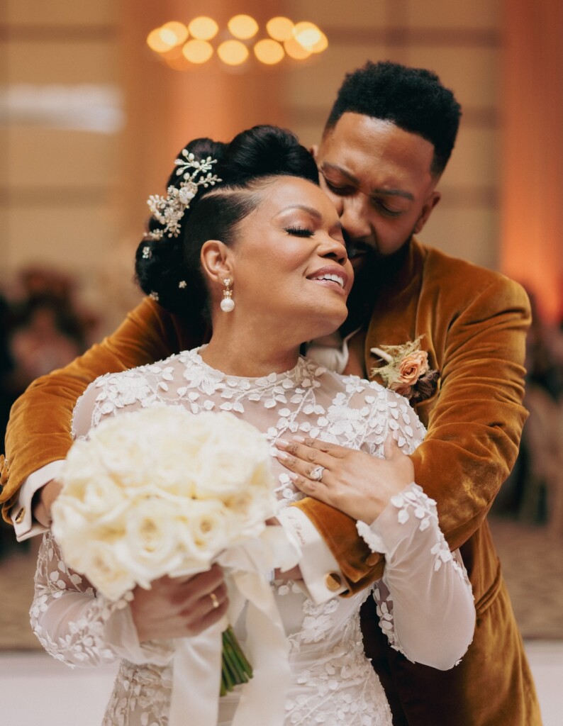 Yvette Nicole Brown and Actor Anthony Davis reflect on their wedding and inspiring love story as MunaLuchi Bride's issue 33 cover couple!